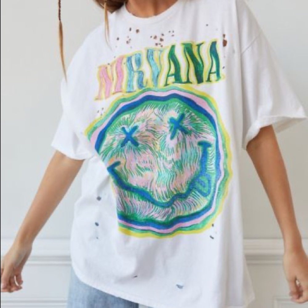 URBAN OUTFITTERS Nirvana oversized t shirt L/XL